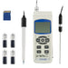 PH meter with accessories on a white background