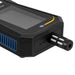 Black diagnostic tool with digital display and nozzle on a white background