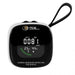 Carbon monoxide detector with digital display on a white background