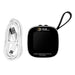 Carbon monoxide detector with USB cable on a white background