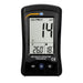 Air quality detector with digital display on a white background