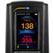 Mass concentration detector with digital display showing PM2.5 and PM10 readings.