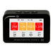 Air quality detector with digital display on a white background