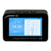 Air quality detector with digital display on a white background