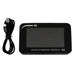 Air quality detector with screen and cable on a white background