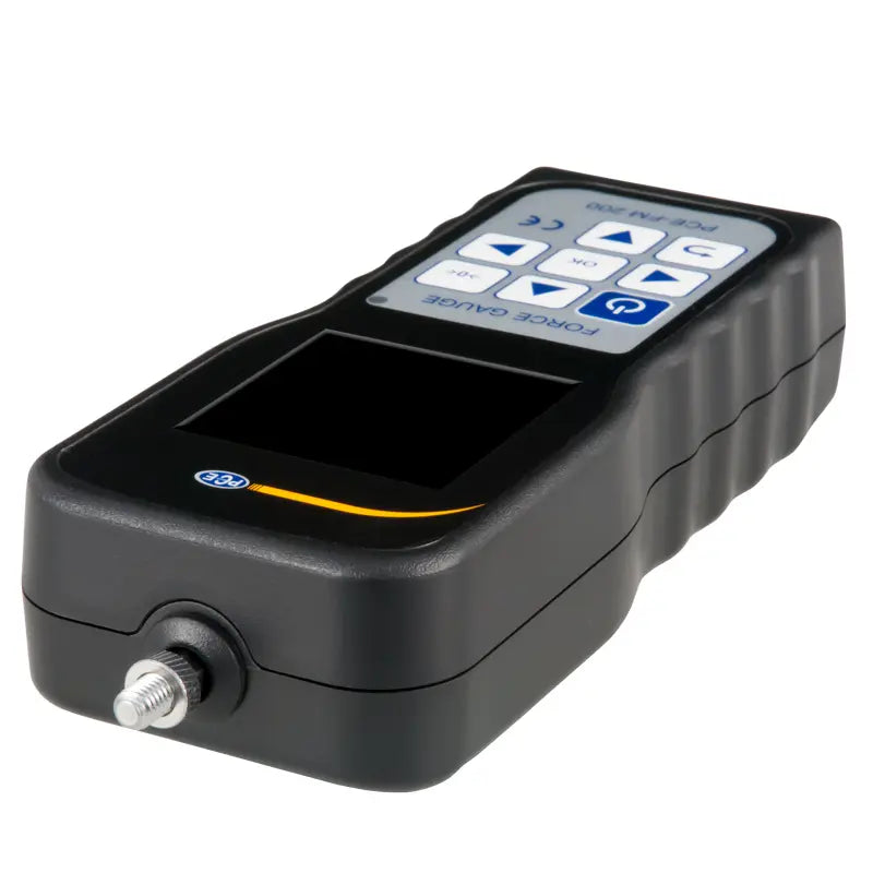 Force Gage with digital display and control buttons on a white background