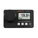 Grain moisture meter with digital display on a white background