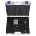 light meter equipment set in a protective case with foam lining