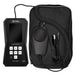 Light meter with carrying case on a white background