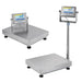 Two digital weighing scales on a white background