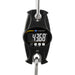 Digital crane scale with a black casing and digital display on a white background