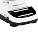 Close-up of a moisture analyzer with a display screen on a white background