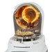 moisture analyzer with a clear chamber showing a sample.