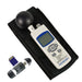 Thermometer with accessories on a white background
