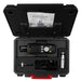 Particle counter in a black carrying case with accessories