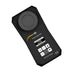 Black photometer with digital display on a white background