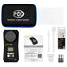 PCE photometer set with carrying case, accessories, and documentation on a white background