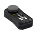 Black photometer with digital display on a white background
