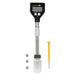 pH meter with probe and accessories on a white background
