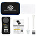 PCE photometer set with carrying case, accessories, and documentation on a white background