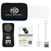PCE photometer set with carrying case, accessories, and documentation on a white background