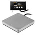 Digital platform scale with a digital display on a white background