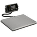 Digital scale with a display on a white background