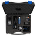 carrying case with an ultrasonic flow meter and accessories