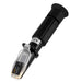 Black refractometer on a white background