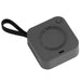 Carbon monoxide detector with a handle on a white background