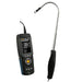 Digital thermometer with a long probe on a white background