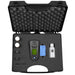 Portable Turbidity Meter with accessories in a black foam-lined case on a white background