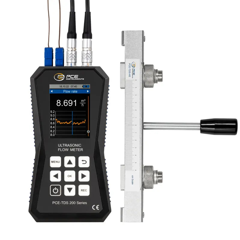 Ultrasonic Flow Meter with a measuring device