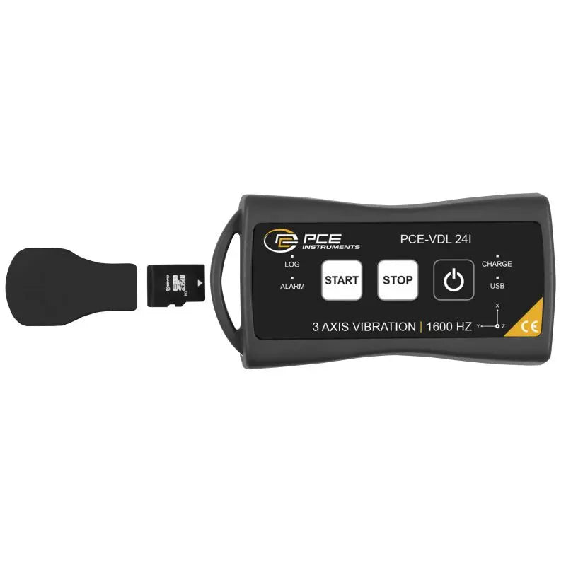 Vibration Meter with USB connection on a white background