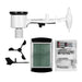 Weather station with components on a white background
