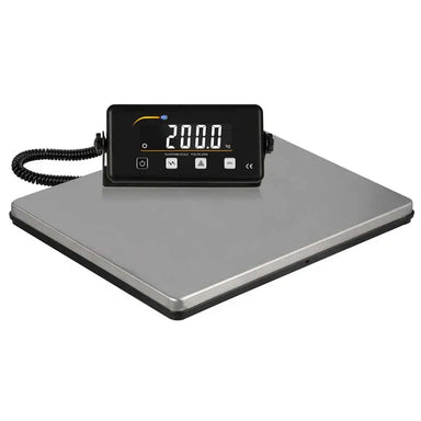 Digital weight scale with a display showing '2000.0' on a white background